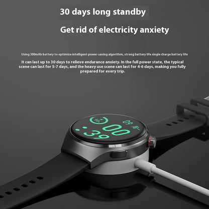 Smartwatch Masculino GT4 Pro 2026: Monitor de Saúde, à Prova D'água, Chamada BT, Tela AMOLED 360*360, Rastreamento GPS, Bússola, Novo Modelo Militar