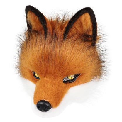 Wolf Mask Half Face Animal Dog Fox Werewolf Masks for Halloween Party Cosplay Costume Props
