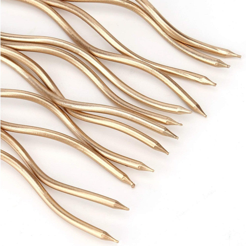 6/12/48pcs Birthday Candles Spiral Cake Candles  Long Thin Cake Candles For Wedding Party And Cake Decoration