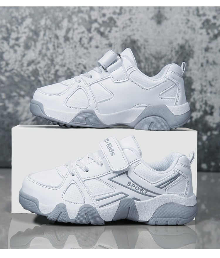 White Breathable Children Walking Shoes Summer Mesh Casual Sneaker for Kids Boys Outdoor Sport Tennis  Anti-Slip