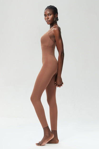 One-Piece Yoga Jumpsuit Women Gym Running Suit Super Soft Slim Fit Fitness Onesie Breathable High Stretch Workout Clothes Tights