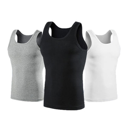 100% Cotton Men's Tank Tops Gym Stringer Man Braces T-shirt Bodybuilding Sleeveless Shirt Fitness Vest Male Muscle Singlets Hot