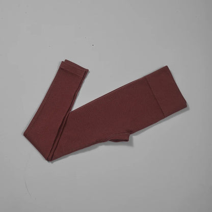 Women Ribbed Yoga Pants High Waisted Gym Leggings Sport ? Fitness Seamless Female Legging Control Running Training Tights