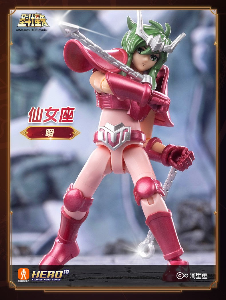 Blokees Galaxy Versão Gold Saint Boneco de Ação Libra Dohko Sagitário Campeão Seiya Mu Aiolia Brinquedos de Montar Presente Infantil