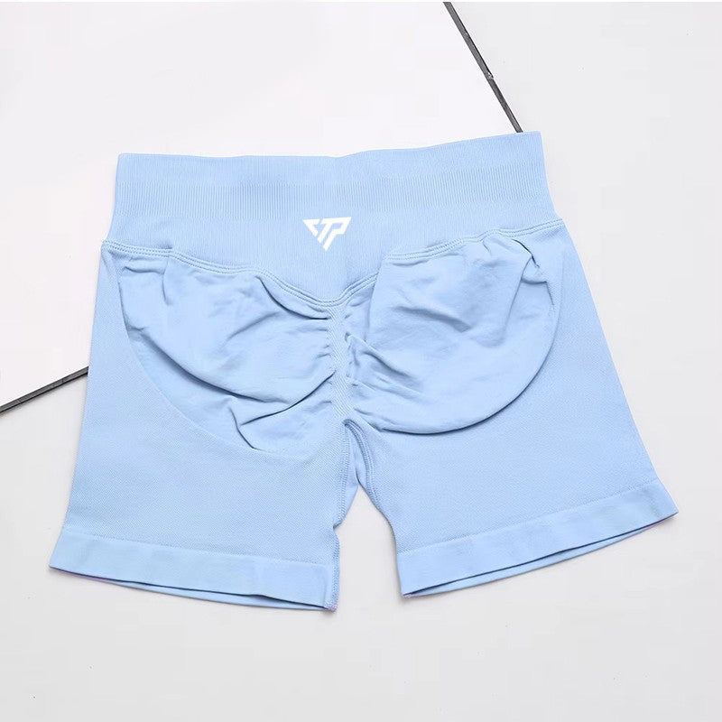 Women's High-quality Sports Stretch Fitness Shorts Peach Belly Yoga Training Running Pilates Tight Yoga Shorts