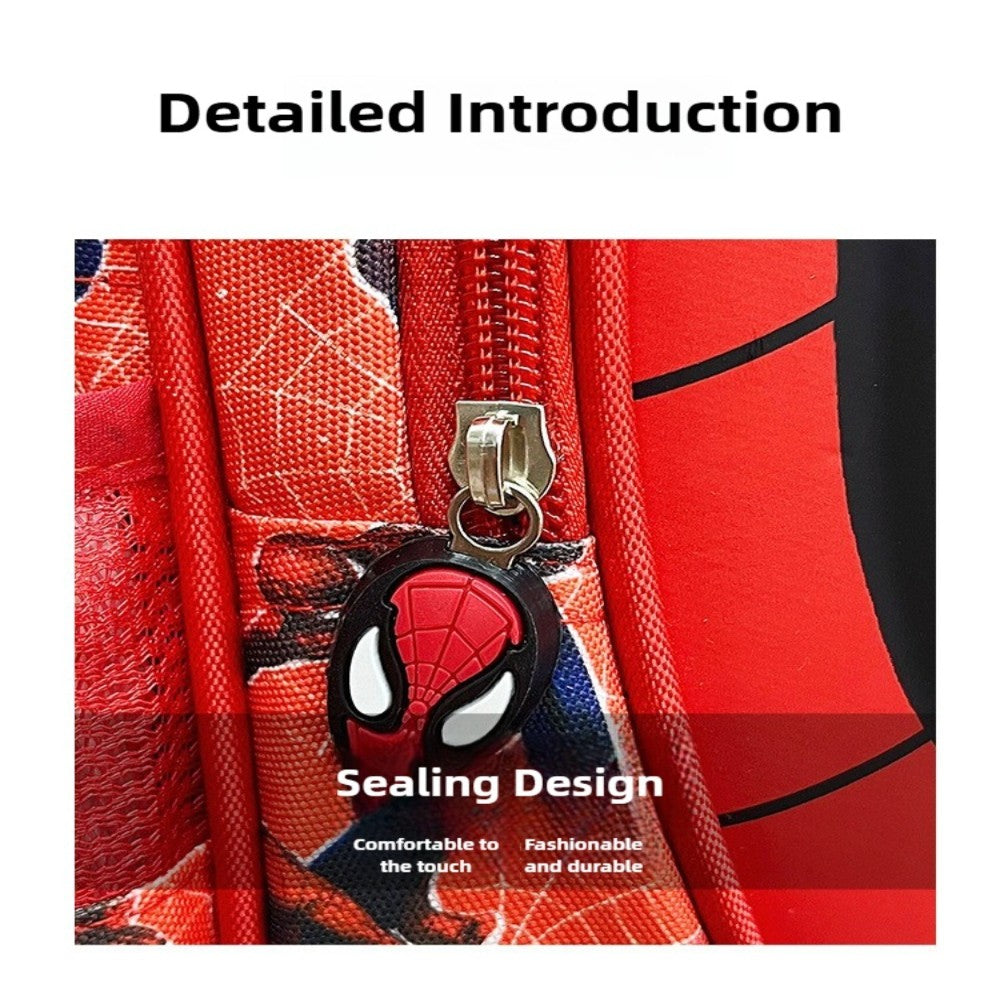 Mochila Infantil Escolar Homem-Aranha da Marvel, Bonita, Leve, Ergonômica, para Meninos e Meninas do Jardim de Infância