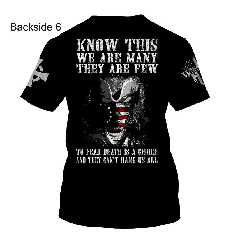 Crusader Knights Templar 3D Harajuku Print Handsome Retro Taste Fashion Personality Street Men's Round Neck Short Sleeve T-shirt