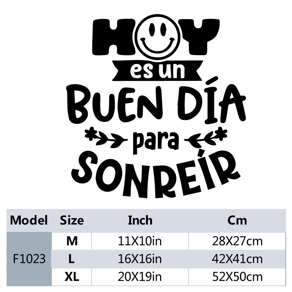 1 pc new Spanish sentence Wall Sticker Removable Wall Stickers Diy Wallpaper For Baby's Rooms Removable Decor Wall Decals