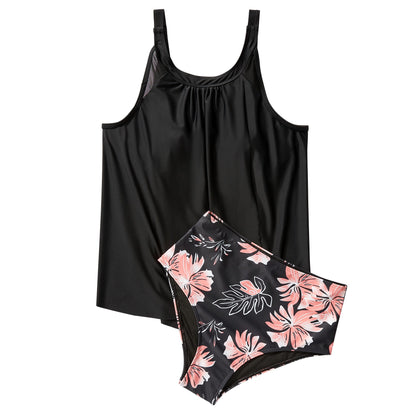 Women Tummy Control Tankini Bathing Suits High Waisted Padded Swimwear Plus Size Beachwear Swimsuit Bikini Sets Female