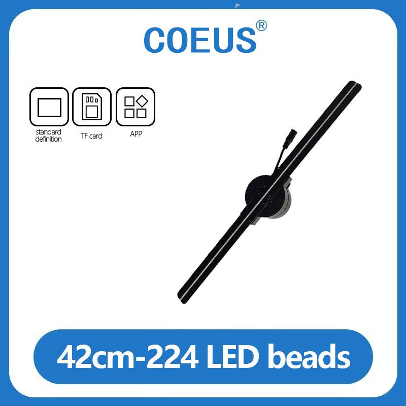 Hologram 3D Ventilador Fan Advertising Display Luces Led light Sign Holographic Player Support Images Video Draw Audiences