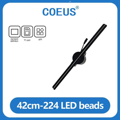Hologram 3D Ventilador Fan Advertising Display Luces Led light Sign Holographic Player Support Images Video Draw Audiences