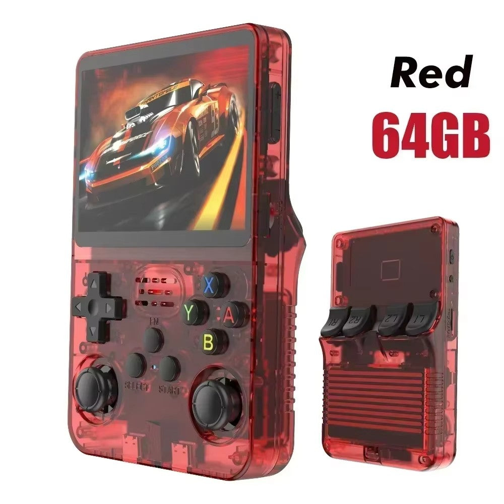 R36S Original Retro Handheld Game Player Arkos System 3.5" IPS Screen Portable 64/128GB Hall Effect Emulator Wireless Gamepad