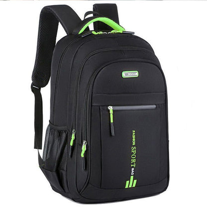 Unisex Large Capacity Backpack, Business Travel Laptop Bag, Multi-Compartment Design, Adjustable Straps, Ideal for Work Leisure