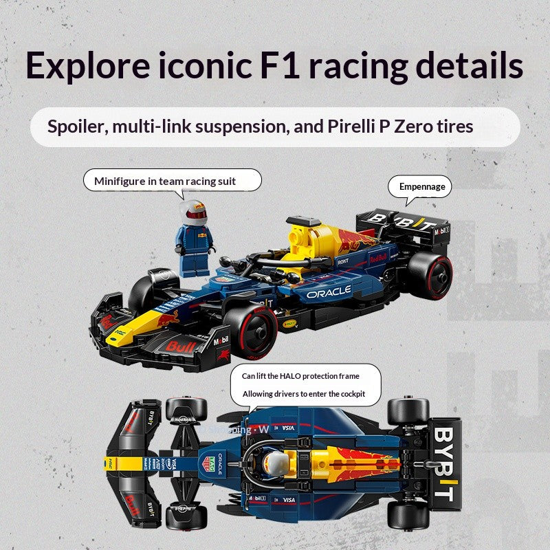 LEGO 77243 Speed Champions Oracle Red Bull Racing RB20 Modelos de Carro de Corrida de F1 - Conjunto de Construção para Adultos, Maiores de 18 Anos, 251 Peças