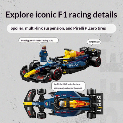 LEGO 77243 Speed Champions Oracle Red Bull Racing RB20 Modelos de Carro de Corrida de F1 - Conjunto de Construção para Adultos, Maiores de 18 Anos, 251 Peças