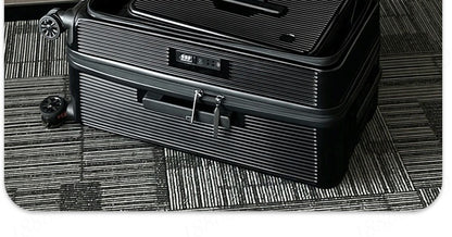 Nova Mala de Viagem com Abertura Lateral Grande Capacidade Bagagem 5 Rodas Antidesmoronamento Trolley Case 20 Polegadas Mala de Mão PC