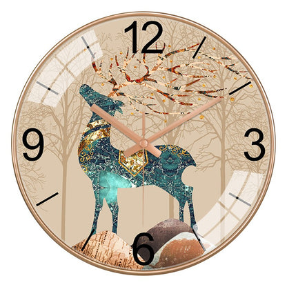 12 Inch luxury silent wall clock simple abstract clock for living room kitchen bedroom Nordic style personalized home decoration