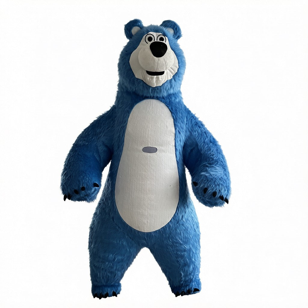 Inflatable Masha Bear Mascot Costume, A Walking Cartoon Doll Costume Suitable For Role-Playing, Applicable To Commercial Promoti