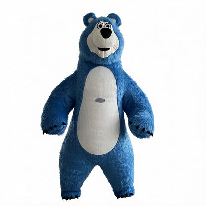 Inflatable Masha Bear Mascot Costume, A Walking Cartoon Doll Costume Suitable For Role-Playing, Applicable To Commercial Promoti