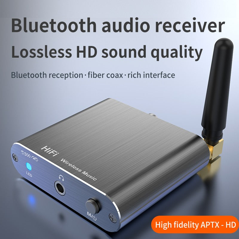 CSR Wireless Receiver APTX-HD BT 5.2 HiFi Stereo Audio Adapter Support Coaxial Optical Fiber aptX-LL For Headphone TV Amplifier