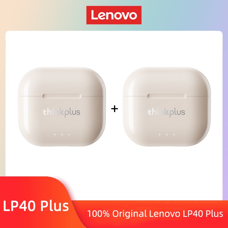 Original Lenovo LP40 Plus Earphones TWS LP40 II Wireless Bluetooth 5.3 Headphones Sport Noise Reduction Touch Control Earbus New