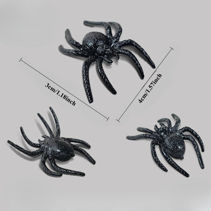 10pcs, Halloween Decorations, Prank, Small and Interesting Realistic Plastic Spider Prank Props,Christmas, Halloween Photo Props