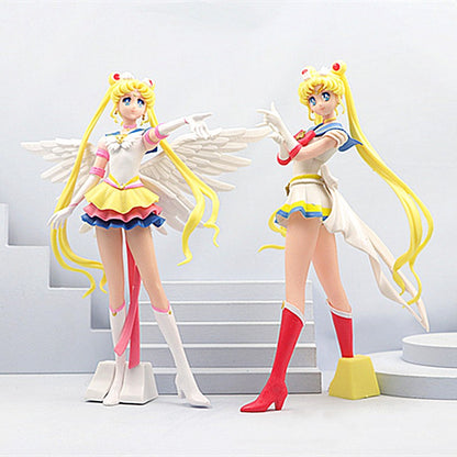 Boneco Sailor Moon Anime Desenho Animado Júpiter Makoto Vênus Minako Tsukino Coelho Boneca Brinquedo Pequena Princesa Decoração de Bolo Enfeites