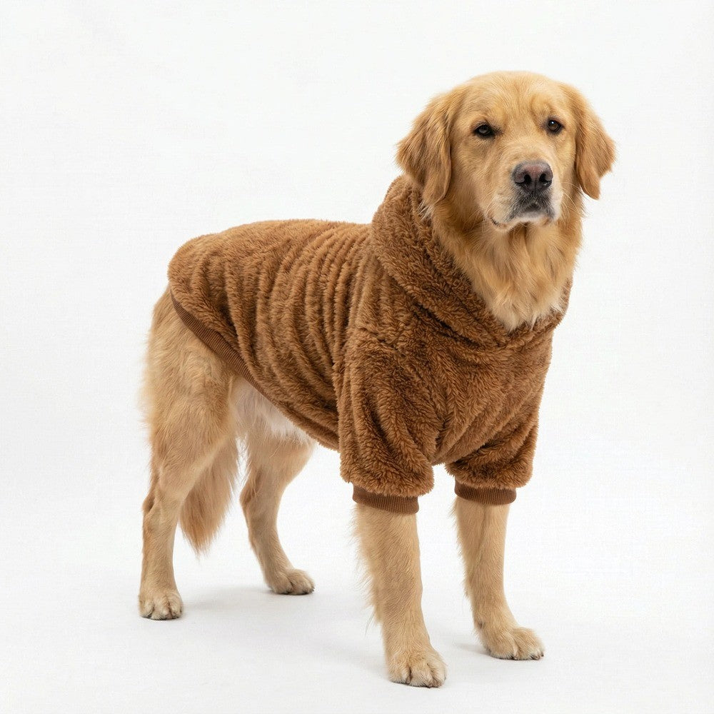Roupas de Inverno para Cães, Moletom Quente de Lã para Cães de Porte Médio e Grande, Casaco Macio de Pelúcia para Cães, Roupas para Labrador Golden Retriever