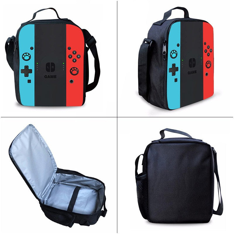 Mochila escolar estampada com console de videogame criativo 3 peças/conjunto mochilas para meninos adolescentes meninas Nylon à prova d'água bolsas escolares para livros
