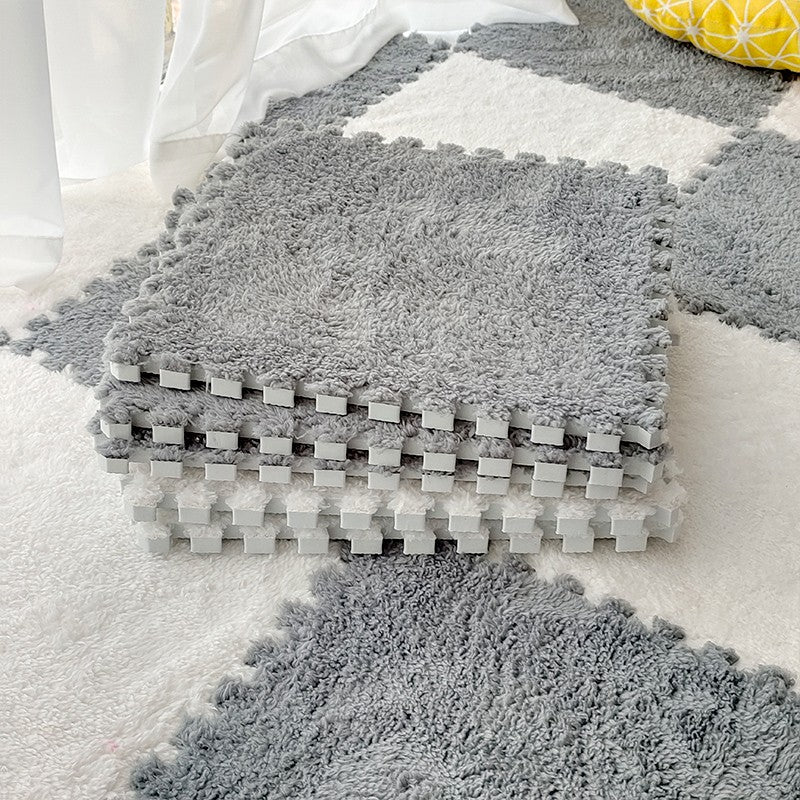 Soft Plush Children's Mat Baby Play Mat Baby Toys Eva Foam Puzzle Carpet In Children's Room Keep Warm Playmat 30*30*1CM