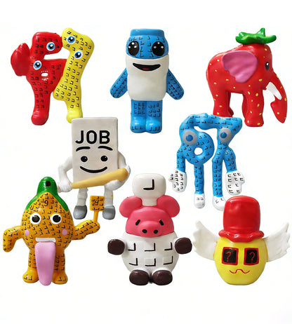 Conjunto Steal A Brainrot W Ou L Boneco De Ação De Brinquedo Desenho Animado 77 67 Figuras De Ação De Trabalho Morango Elefante Modelo PVC Decoração Boneca Presente Para Crianças