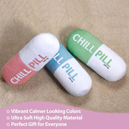 1pc Chill Pill Pillow - Pink Cute Trendy Room DecorAesthetic Throw Pillows.College Dorm Teenager Y2KTeacher Doctor Nurse LawyerS