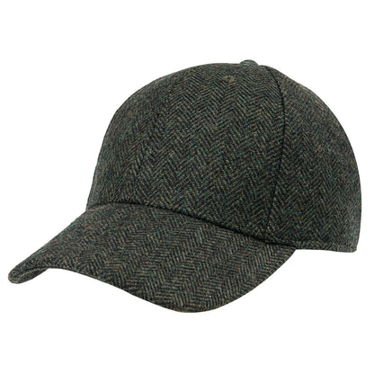 BOTVELA Men's Wool Tweed Baseball Cap Casual Style Soft Adjustable Unstructured Hat