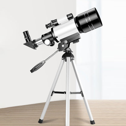 Telescópio de Viagem 300mm Portátil Telescópio Refrator de Abertura 70mm Profissional Telescópio de Viagem para Iniciantes em Astronomia