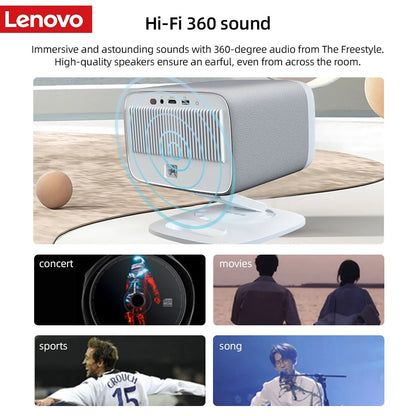 Lenovo Xiaoxin 100P Projector 1140ANSI Ultra HD LED Video Movie Home Theater Outdoor Portable Beam Projector PK hy300 Proyector