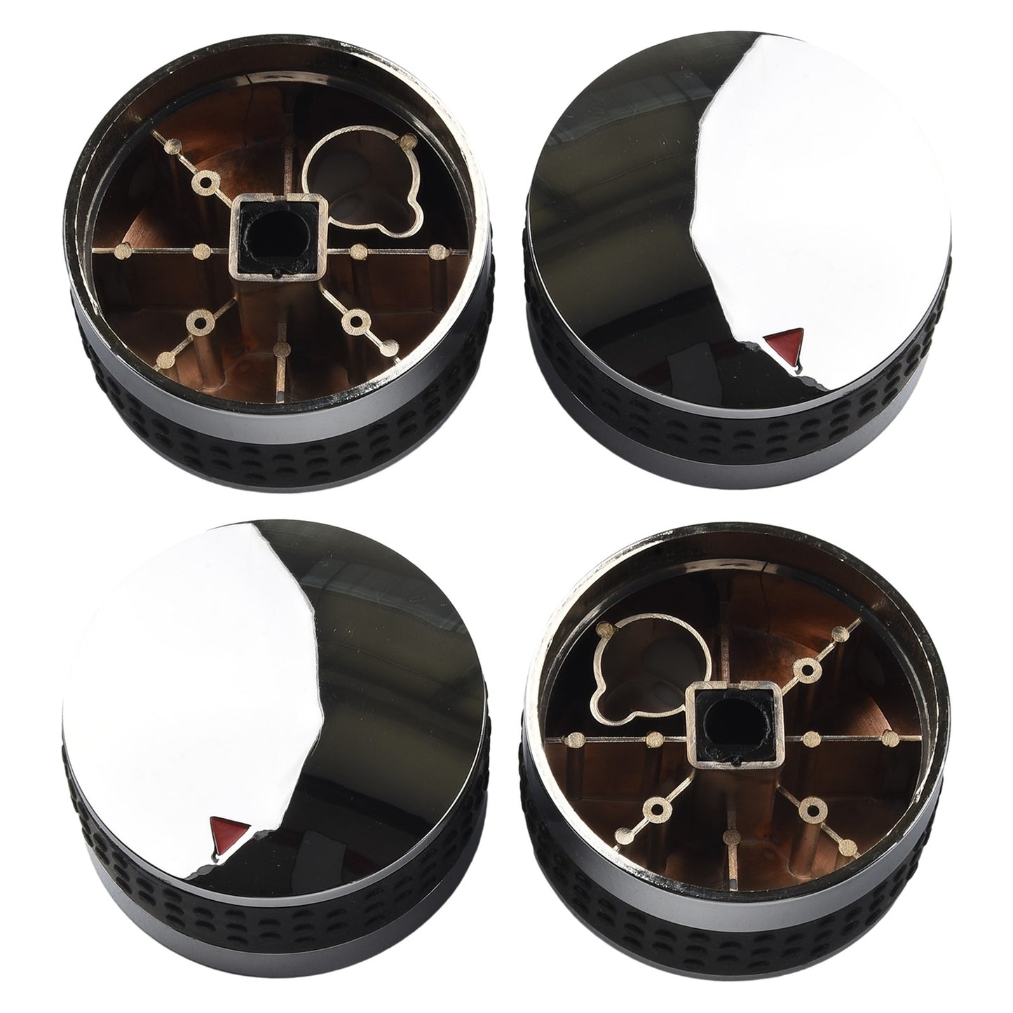 4pcs Grill Control Knob 58mm 50mm Outdoor BBQ Gas Stove Switch Knob Replacement Parts Barbecue Garden Tool Accessories Durable