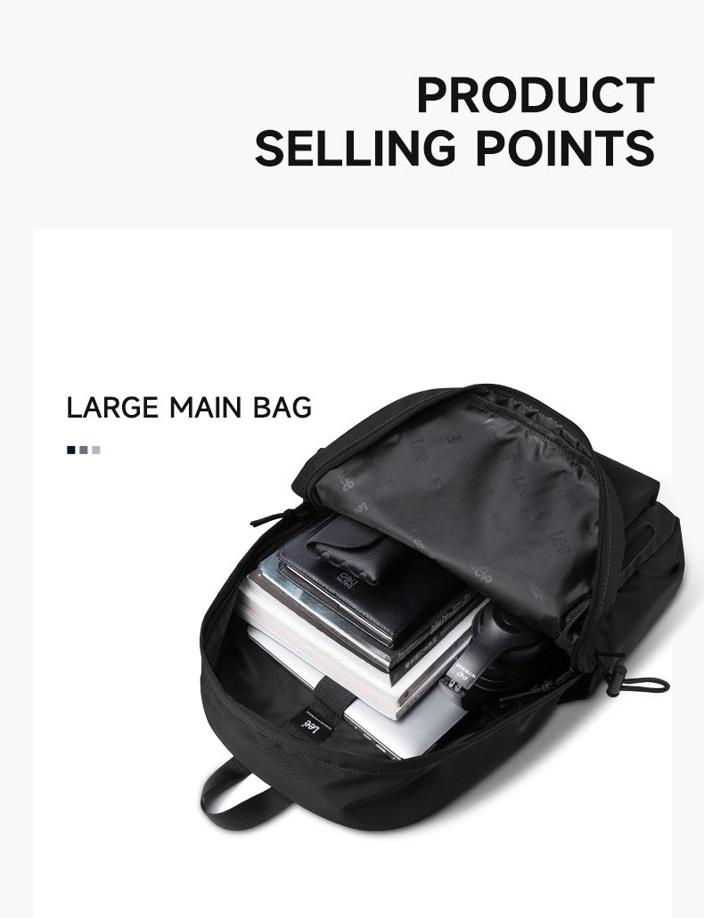 Mochila Leve LEE para Notebook 16 Polegadas Feminina Masculina Oxford, Bolsa Escolar de Ensino Médio de Grande Capacidade, Mochila de Estudante Universitário Adolescente