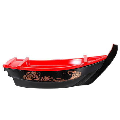 1Pcs Sushi Boat Plate Plastic Display Tray Sushi Serving Tray Sashimi Plate Seafood Serving Decorative Tableware
