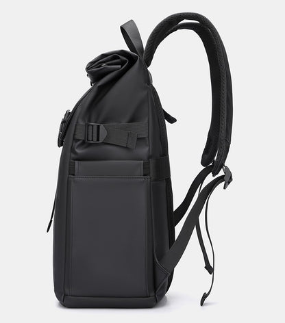 Men's Backpack Roll Top Bag Waterproof Laptop Compartment for Work Travel School Bag Hiking Bookbag Mens Gifts