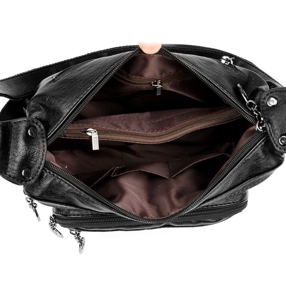Top Quality Pu Leather Female Crossbody Multiple Pockets Bag Elegant Shoulder Bags for Women Casual Purses and Handbags Sac 2026