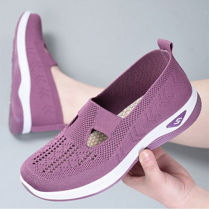 Women Wedges Sneakers High Quality Shoes Slip On Flats Men Loafers Breathable Mesh Running Sneakers Ladies Sport Shoes