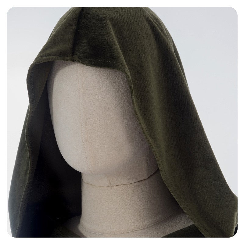Medieval Retro Hooded Cloak Halloween Grim Reaper Wizard Cosplay Cloak Versatile Costume Accessory Cosplay Costume for Women Men
