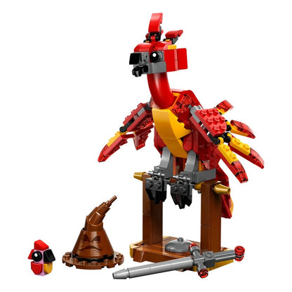 LEGO Harry Potter 76448 Fawkes, a Fênix de Dumbledore, Brinquedo de Blocos de Construção para Crianças