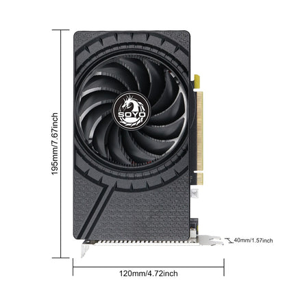 Placa de Vídeo SOYO AMD Radeon R9 370 4G GDDR5 Memória de Vídeo 256Bit Placa de Jogos PCIE3.0x16 DP DVI para Computador Desktop