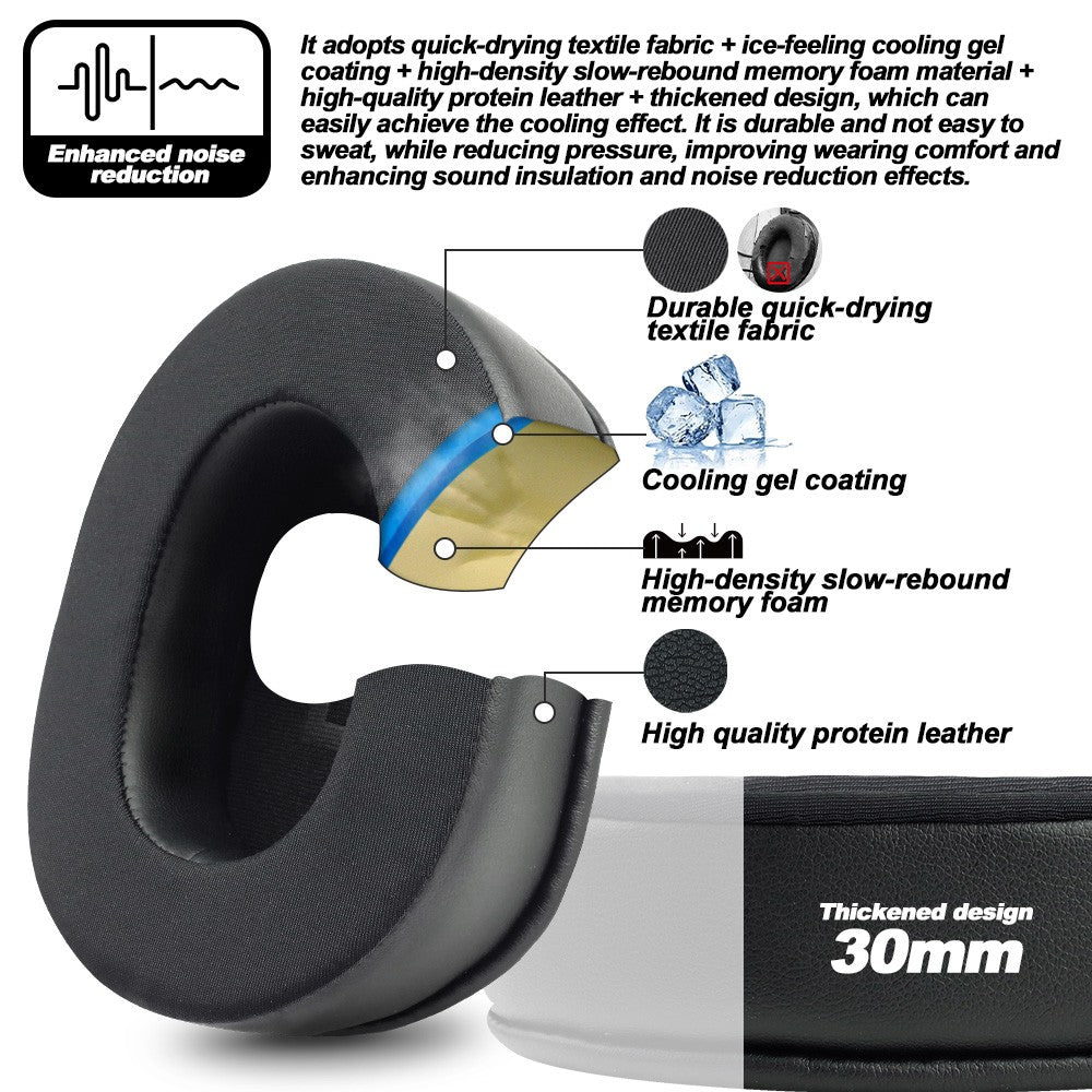 Earphone pads For SONY MDR-7506 V6 V7 CD900ST  replacement  Earpads Mesh cloth Memory Covers Sponge Soft Protein