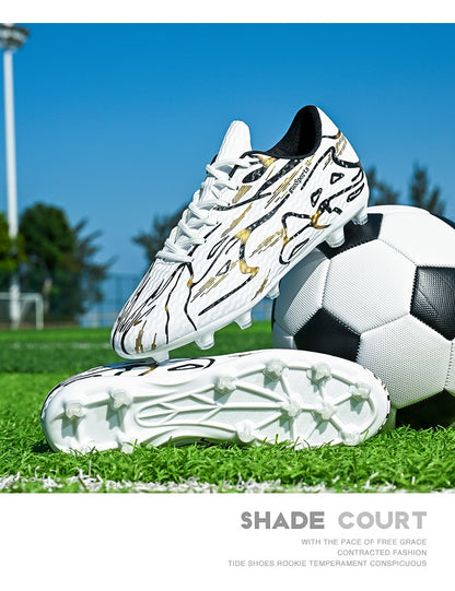 Unisex Youth Soccer Cleats Lightweight Football Shoes for Match Training Enhanced Grip Durable FG TF Comfortable Breathable