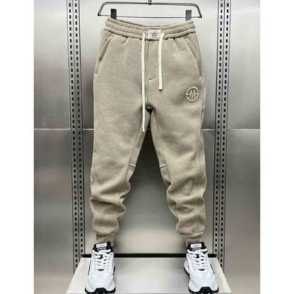 Calças Casuais Masculinas Americanas Calças de Algodão de Alta Qualidade para Outono Inverno Uso Diário Masculino Casual Calças de Moletom Soltas de Tamanho Grande