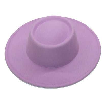 Chapéus Fedora Masculino Feminino Aba Larga 8.5CM Lã Feltro Chapéus Jazz Estilo Britânico 2023 Chapéu Panamá Formal Social