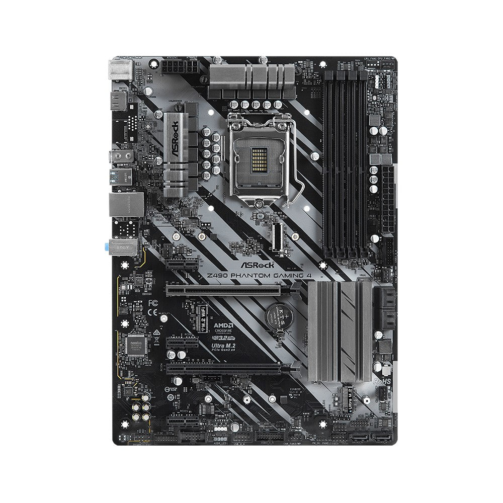ASRock Z490 PHANTOM GAMING 4 Motherboard LGA1200 Support i9-10900K i7-10700 i5 10400 i3-10300 CPU 4xDDR4 4400MHz M.2 NVME ATX