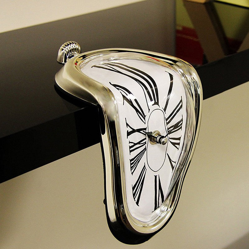 Distorted Wall Clocks Surrealist Salvador Dali Style Wall Watch Decoration